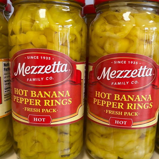 Mezzetta banana pepper Rings - Hot